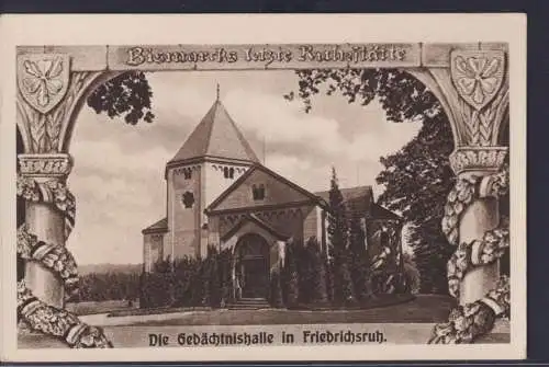 Ansichtskarte Friedrichsruh Gedächtnishalle Ruhestätte Bismarck