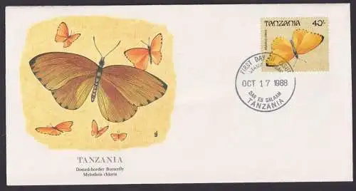 Tanzania Tansania Ostafrika Fauna Vögel Punktrand Schmetterling schöner Künstler Brief