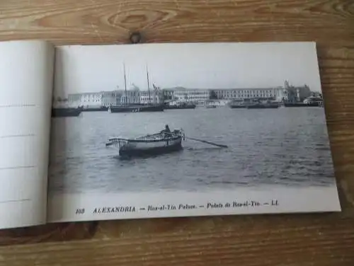 Alexandria Ägypten Ansichtskarten Mittelmeer Jugendstil Heft mit 12 AK um 1900