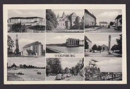 Bund Brief MEF Posthorn 128 Paar Wolfsburg Ansichtskarte Fredericza Dänemark