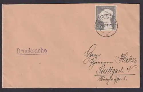 Bund Brief EF 165 Kriegsgefangene Ortsbrief Stuttgart