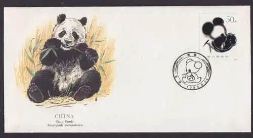 China Fauna Pandabär schöner Künstler Brief