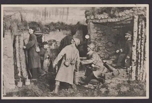 Ansichtskarte Kriegsaustellung Hannover Französische Soldaten