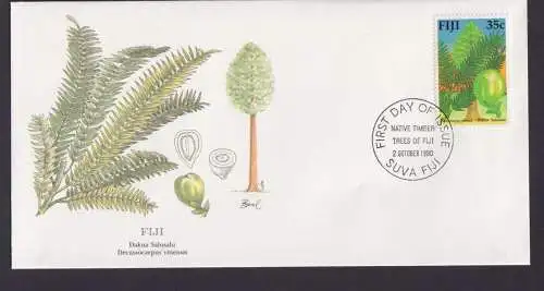 Fidschi Südpazifik Fora Pflanzen Dakua Salusalu schöner Künstler Brief