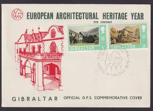 Gibaltrar Brief European Architectual Hertiage Year architektonisches Erbe
