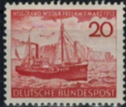 Bundesrepublik 152 Insel Helgoland Luxus postfrisch MNH Kat.-Wert 15,00