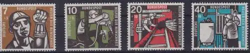 Bundesrepublik 270-273 Kohlebergbau 1957 Luxus postfrisch MNH Kat.-Wert 22,00