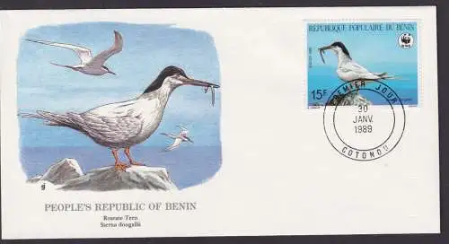 Benin Westafrika Fauna Vogel Seeschwalbe Schöner Künstler Brief