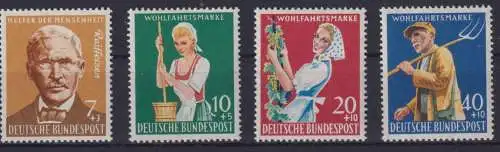 Bund 297-300 Wohlfahrt Landwirtschaft 1958 Luxus postfrisch MNH KatWert 8,50