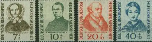 Bundesrepublik Wohlfahrt Helfer der Menschheit 222-225 Luxus postfrisch MNH 40,-