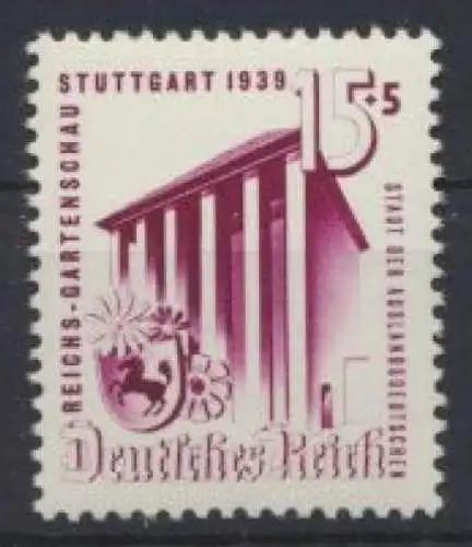 Deutsches Reich Reichsgartenschau Stuttgart 693 Luxus Postfrisch MNH Kat. 12,00