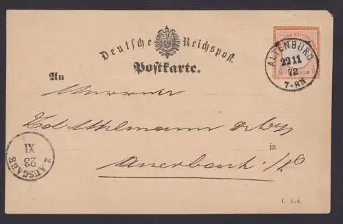Deutsches Reich Brief 3 EF Brustschild Altenburg Thüringen Auerbach Vogtland