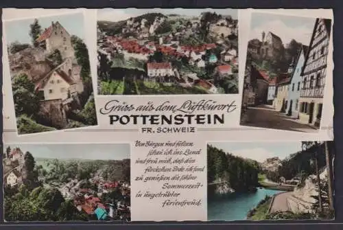 Ansichtskarte Pottenstein Ansichten Fränkische Schweiz Bayern Verlag Bayreuth