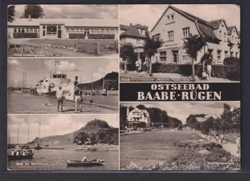 Ansichtskarte Baabe Rügen Insel Ostseebad Erholungsheim am See Erholungsheim