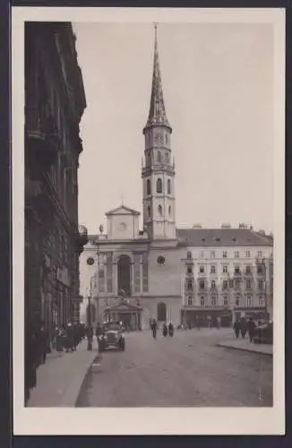 Ansichtskarte Wien Michaelerkirche Oldtimer Österreich