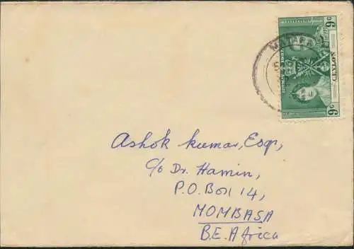 Sri Lanka Ceylon Brief 228 Krönung Matara Mombasa Kenia Afrika int. Destination