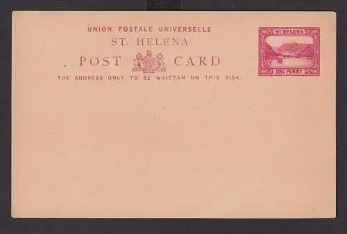 St. Helena Ganzsache 1p postal stationery Südatlantik