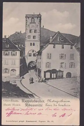 Rappoldsweiler Ansichtskarte Frankreich Elsaß Deutsches Reich Metzgerthurm
