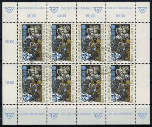 Österreich Kleinbogen Philatelie Tag der Briefmarke 2097 Philatelie gestempelt