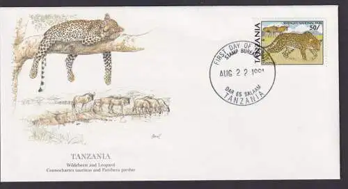 Tansania Ostafrika Fauna Antilopen schöner Künstler Brief