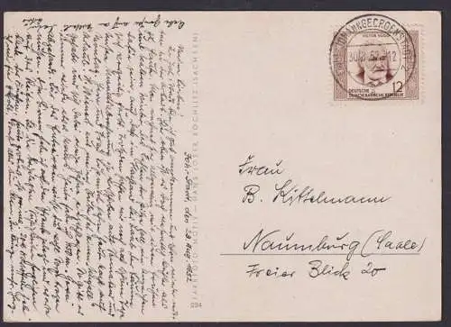 DDR EF 311 Victor Hugo Dichter Ansichtskarte Johanngeorgenstadt Naumburg Saale