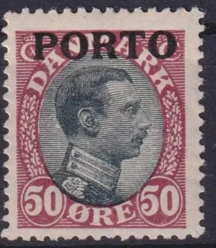 Dänemark Portomarke 7 sauber postfrisch mit Falz Ausgabe 1921