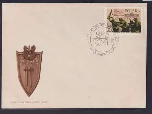 Briefmarken Europa Polen Brief Gedenken 1945 Berlin Grunewald