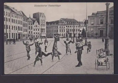 Ansichtskarte Düsseldorf NRW Radschläger Verlag Friedrich Wolfrum nach Theux