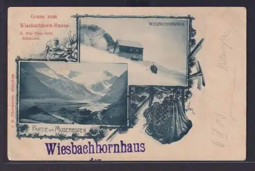 Ansichtskarte Kaprun Österreich Wiesbachhornhaus Alpenvereinshütte Heinrich
