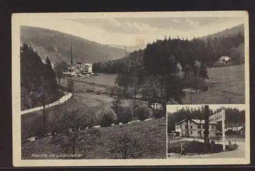 Foto Ansichtskarte Oederan Lößnitztal Gasthaus Sachsen