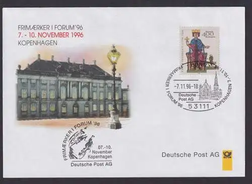 Philatelie Briefmarkenausstellung Frimaerker Forum Küpenhagen 1996 Dänemark