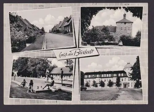 Ansichtskarte Bustedt Kreis Herford NRW Ansichten Friedenstrasse Wasserburg