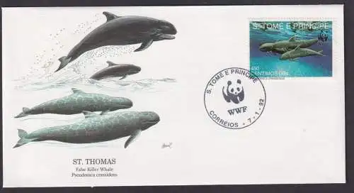 St. Thomas Amerikanische Jungferninseln Fauna Schwertwal schöner Künstler Brief