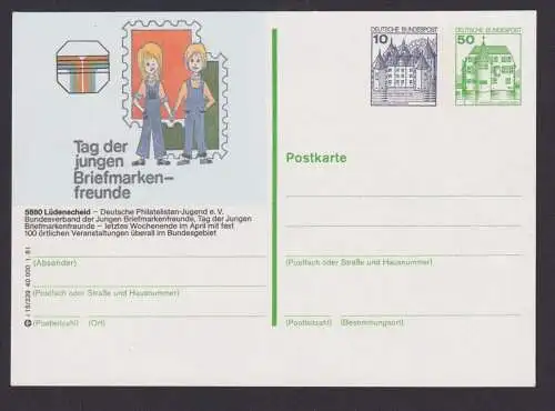 Briefmarken Bund Ganzsache PZP 2 i 15 239 Burgen & Schlösser Philatelie Kat 40,-