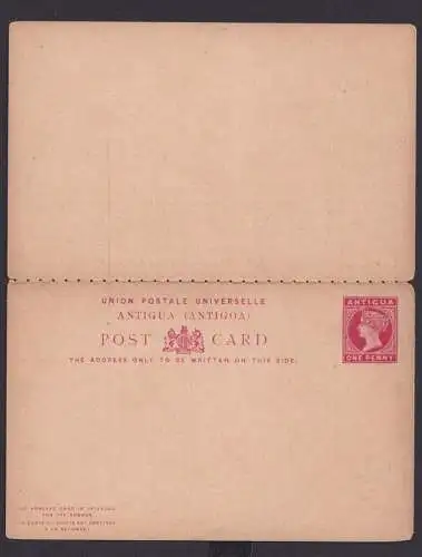 Briefmarken Britische Kolonien Antigua Ganzsache Queen Victoria Frage & Antwort