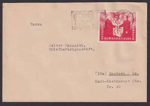 DDR Brief EF 284 polnische Freundschaft Polen Masch.SST Görlitz Bautzen Sachsen