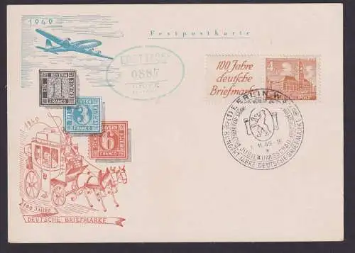 Berlin Karte Bauten Zusammendruck W 5 Flugpost 100 Jahre Briefmarke FDC SST