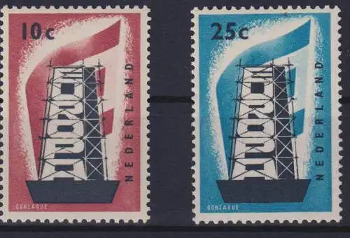 Niederlande 683-684 Europa Luxus postfrisch MNH Kat.-Wert 35,00 1956