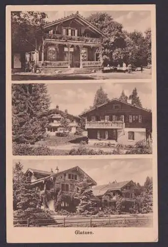 Glatzen Kladská Marienbad Tschechien Ansichtskarte mit 3-fach Ansicht Wohnhäuser