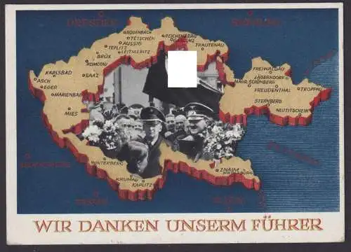 Deutsches Reich Ansichtskarte SST Reichsadler Heim der Jugend Hannover