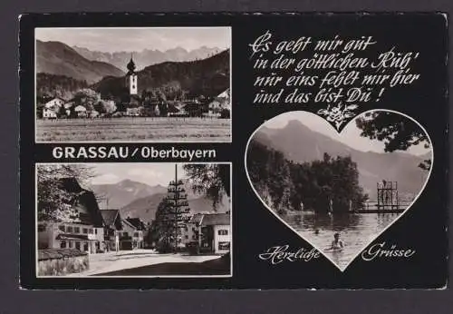 Ansichtskarte Grassau Oberbayern n. Hoff Saale Bayern