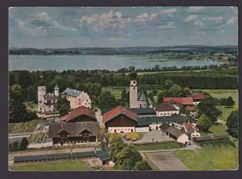 Ansichtskarte Ising Bayern Chiemsee Luftbild ab Seebruck n. Goldkronach