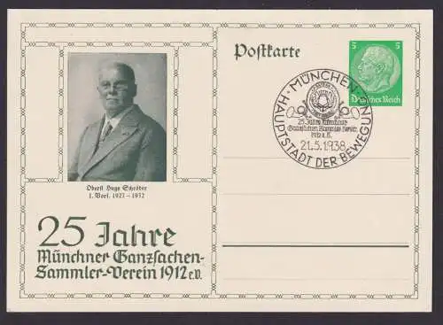 Deutsches Reich Privatganzsache München Philatelie Ganzsachen Sammler-Verein