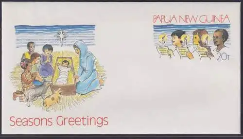 Papua Neuguinea New Guinea Ganzsache Weihnachten Christmas postal stationery