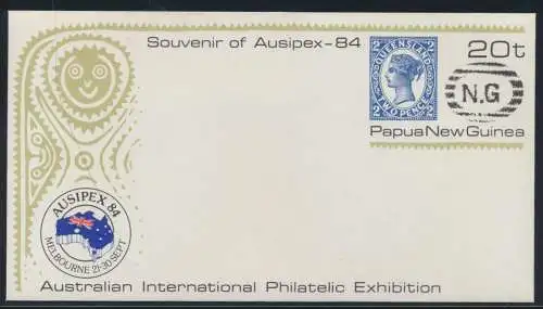 Papua Neuguinea New Guinea Ganzsache Philatelie Queensland postal stationery
