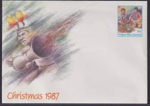 Papua Neuguinea New Guinea Ganzsache Weihnachten Chritmas postal stationery