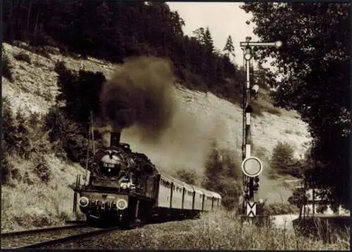 Ansichtskarte Eisenbahn Tenderlokomotive 78 246 Neckertal aus Rtg. Horb. 1973