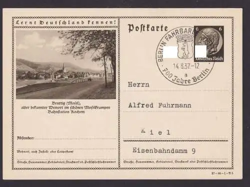 Berlin Ganzsache Deutsches Reich selt. SST Fahrbares Postamt 700 Jahre Berlin