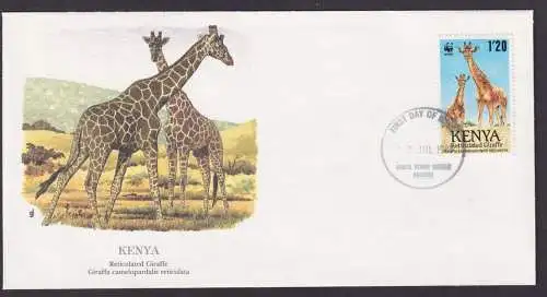 Kenia Ostafrika Fauna Giraffen Schöner Künstler Brief