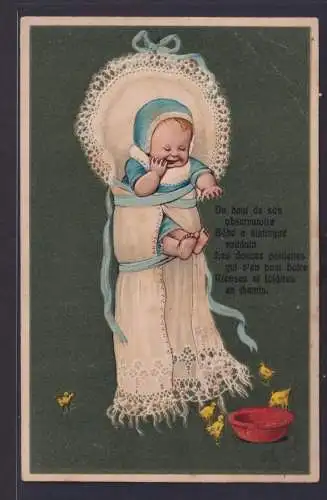 Ansichtskarte Künstlerkarte Prägekarte Baby Taufkleid nach Anvers Belgien
